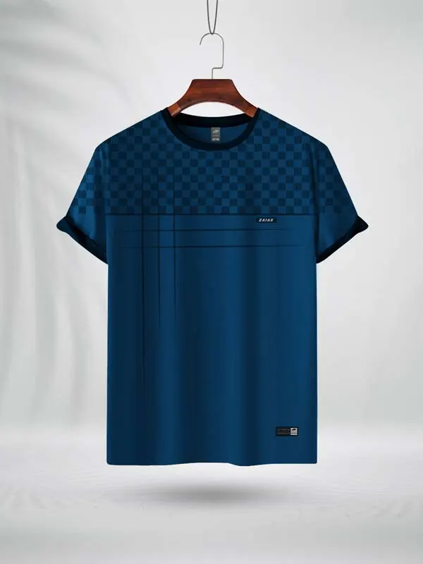 DBAPB ZAIAX PETROL COLOR CHESS PRINT TSHIRT – DBAPB