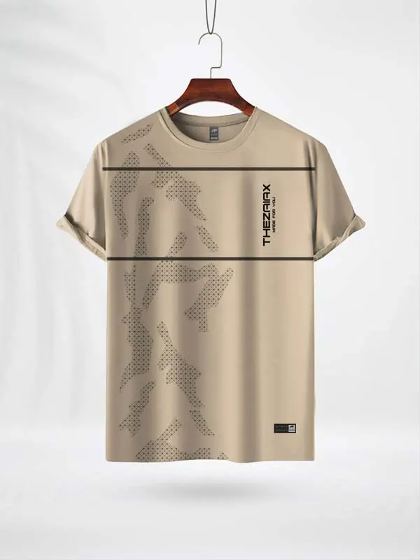 HRMC ZAIAX CREAM PRINT TSHIRT- HRMC