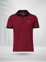 ZAIAX MAROON BASIC POLO – PLSBM