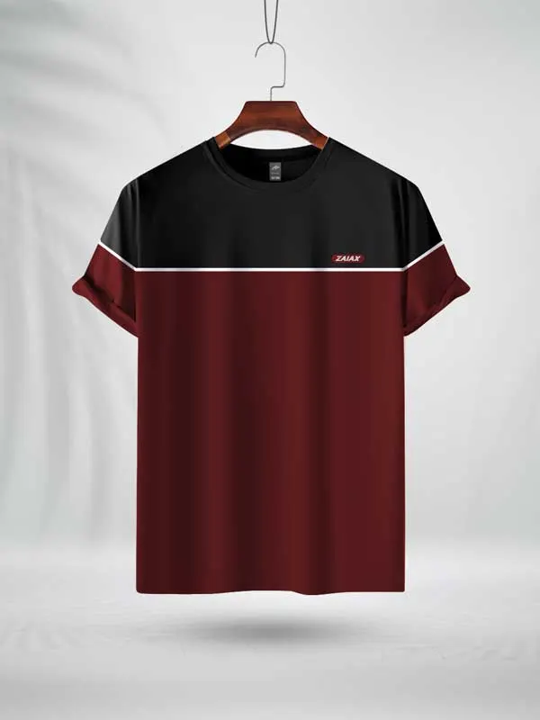 BMWL ZAIAX BLACK MAROON DESIGN TSHIRT- BMWL