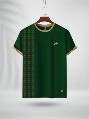 ZAIAX BOTTOL GREEN CREAM PRINT TSHIRT – 1SDPGR