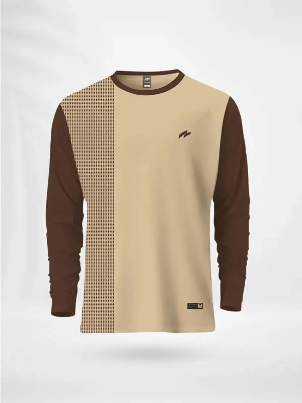 FL1SDPCFC ZAIAX COFFEE CREAM FULL SLEEVE PRINT TSHIRT – FL1SDPCFC