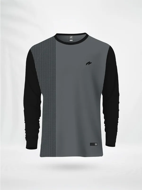 FL1SDPBG ZAIAX BLACK GRAY FULL SLEEVE PRINT TSHIRT – FL1SDPBG
