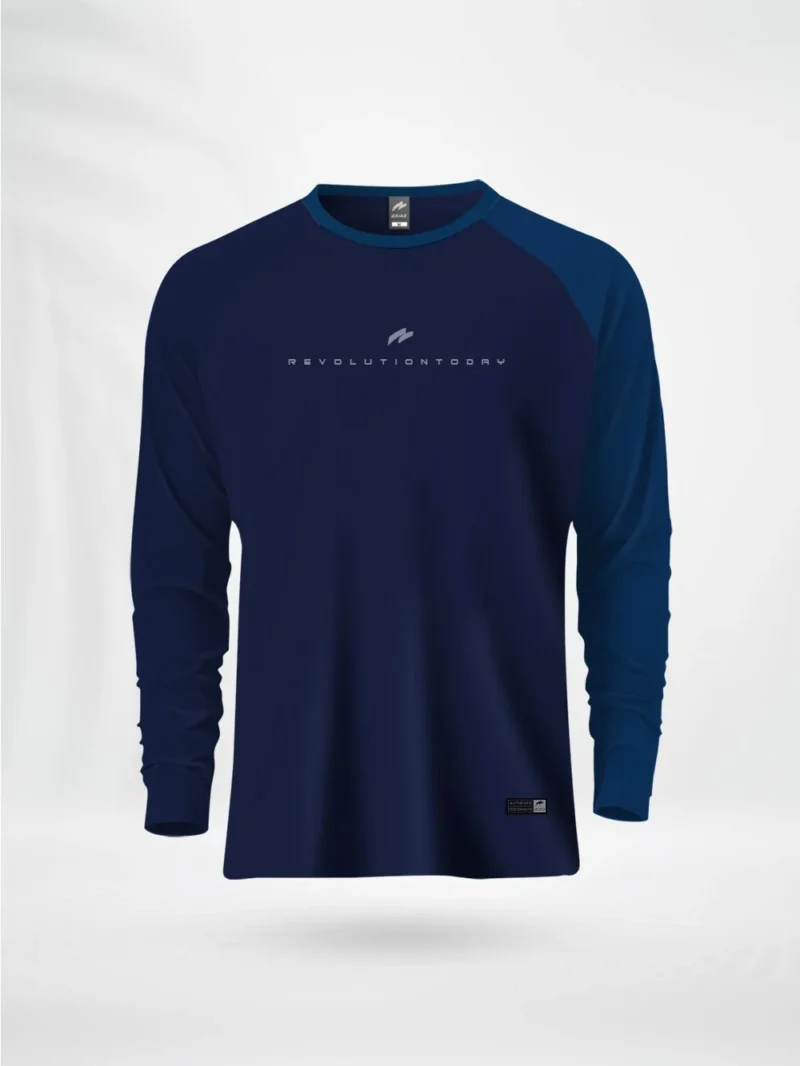 FL1RGNPB ZAIAX NAVY PETROL BLUE FULL SLEEVE REGLAN TSHIRT – FL1RGNPB
