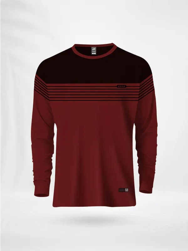 FLVLBM ZAIAX BLACK MAROON FULL SLEEVE DESIGN TSHIRT – FLVLBM
