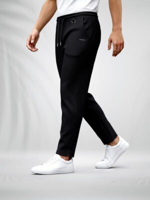 ZAiAX SOLID BLACK TROUSER - TJSB