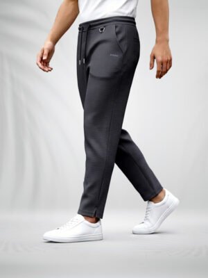 ZAiAX SOLID GREY TROUSER - TJSG