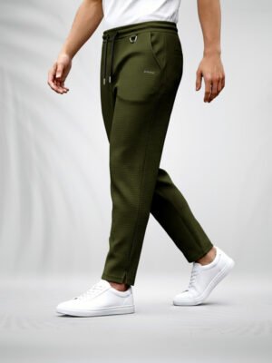 ZAiAX SOLID OLIVE TROUSER - TJSOL