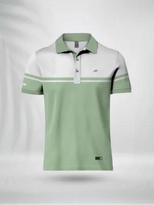 ZAIAX WHITE LEMON DESIGN POLO – PLCBWLG